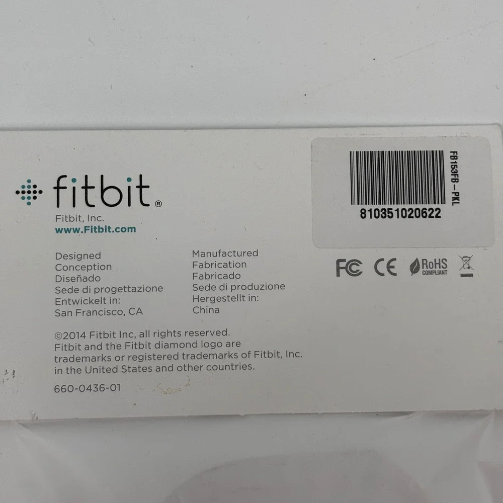Fitbit Flex Accessory Wristband Unisex L Pink FB153FB-PKL Replacement Strap New